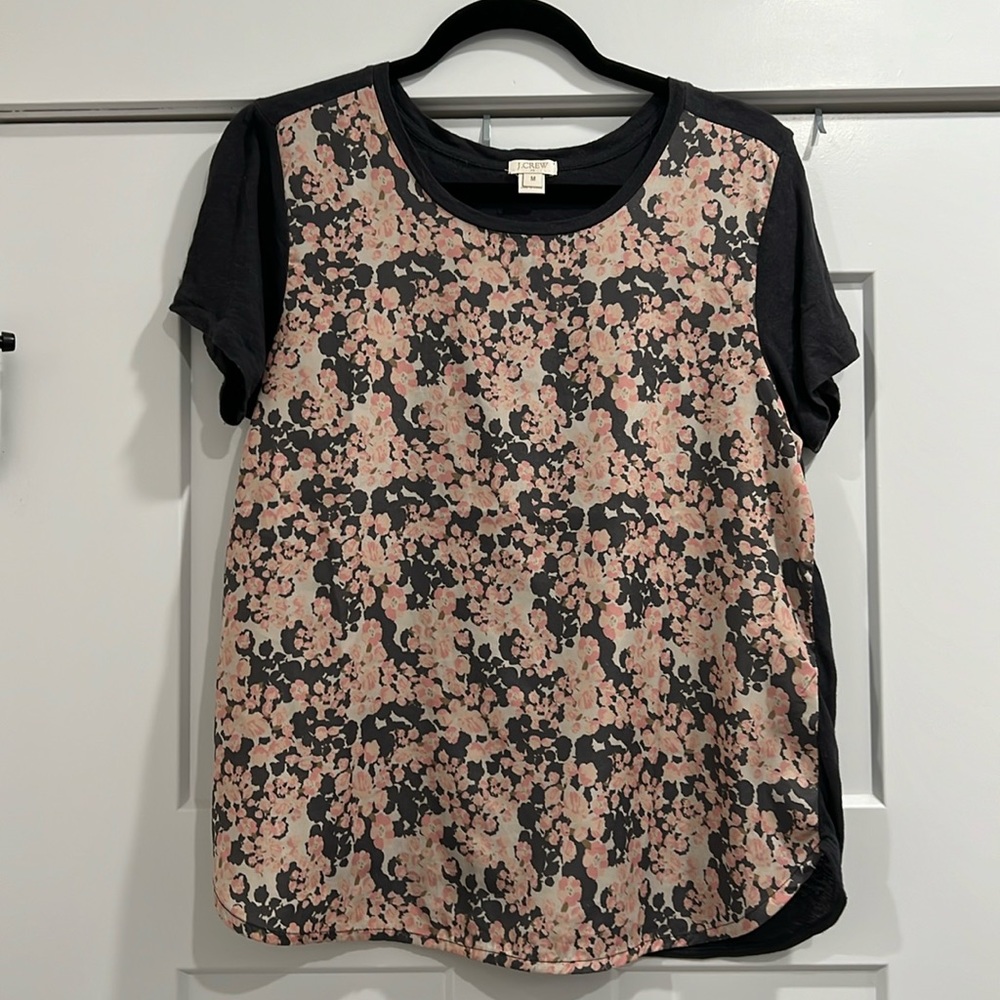 J Crew short sleeve blouse